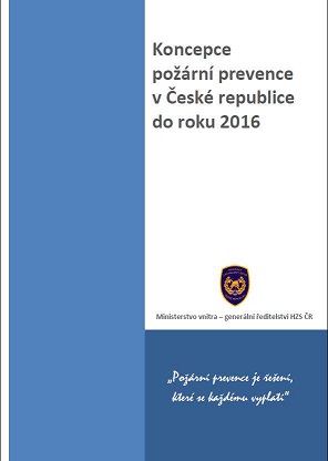 Přebal Koncepce požární prevence v České republice na období let 2012 až 2016