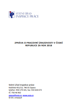 Zpráva o pracovní úrazovosti v České republice za rok 2018